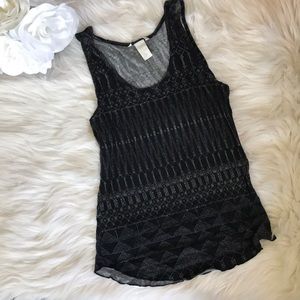 3/$12 H&M Sz M geometric tank top